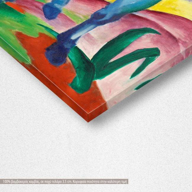 Blue horses Marc Franz, αντίγραφο - αναπαραγωγή πίνακα σε καμβά, λεπτομέρεια