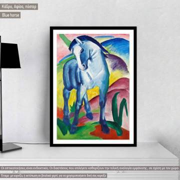 Blue horses, Marc Franz, Poster