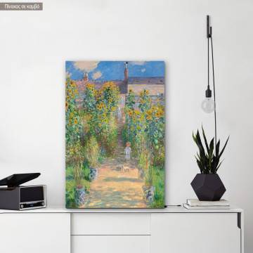 Canvas print Garden at Vetheuil Monet C. Framed canvas View 1 2