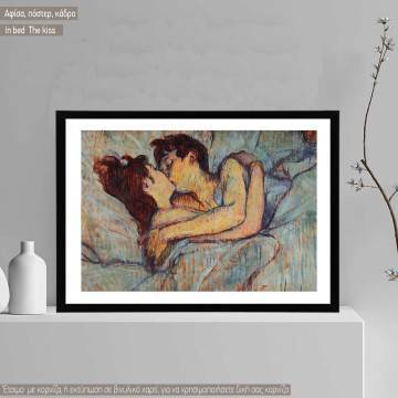 The kiss, de Toulouse - Lautrec Henri, Κάδρο