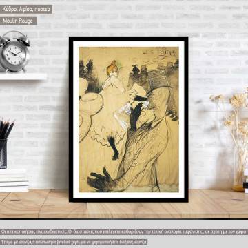 Moulin Rouge by Henri Toulouse-Lautrec, Poster