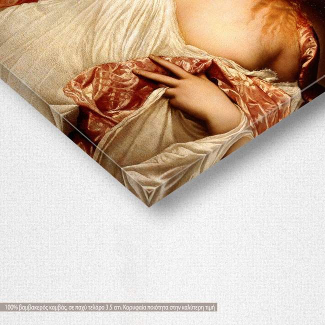 Canvas print Flora portrait, Sisley Alfred, detail