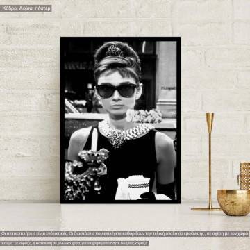 Elegance is the only beauty that never fades,  κάδρο, μαύρη κορνίζα