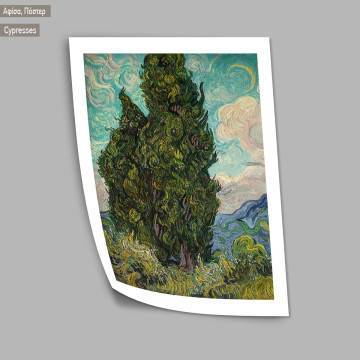Cypresses, van Gogh Vincent, Poster 2