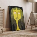 Canvas print Portrait of a violet eyed woman Klee P. Framed canvas View 4