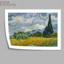 Wheat field with cypresses, van Gogh Vincent, Αφίσα