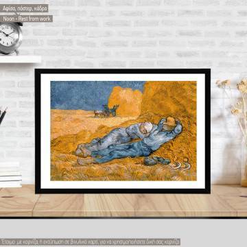 Noon - Rest from work, van Gogh Vincent, Poster