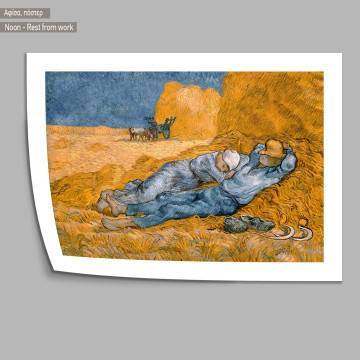 Noon - Rest from work, van Gogh Vincent, Κάδρο 2