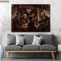 Πίνακας ζωγραφικής The potato eaters, van Gogh Vincent, αντίγραφο σε καμβά