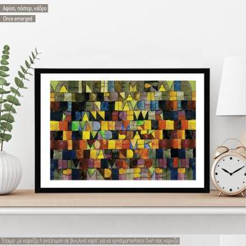 Once emerged from the gray of the night, Klee Paul, Κάδρο