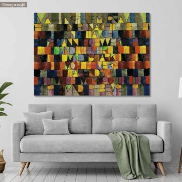 Canvas print Once emerged from the gray of the night, Klee Paul