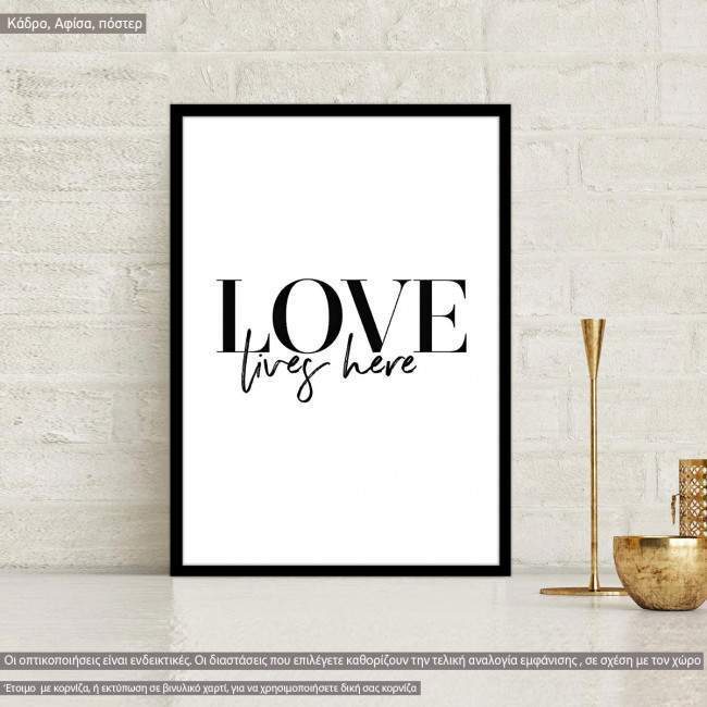 Love lives here poster