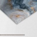 Canvas print Blue marble texture II, 3 panels, detail