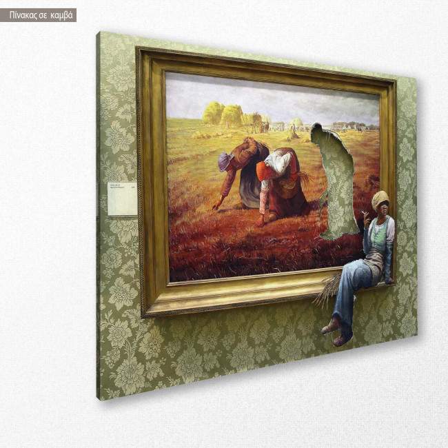 Canvas print Cigarette break, Banksy