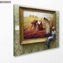 Canvas print Cigarette break, Banksy