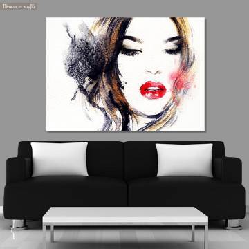 Canvas print Abstract woman portrait
