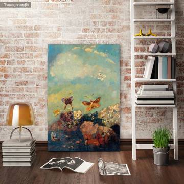 Πίνακας ζωγραφικής Butterflies, Redon Odilon, αντίγραφο σε καμβά