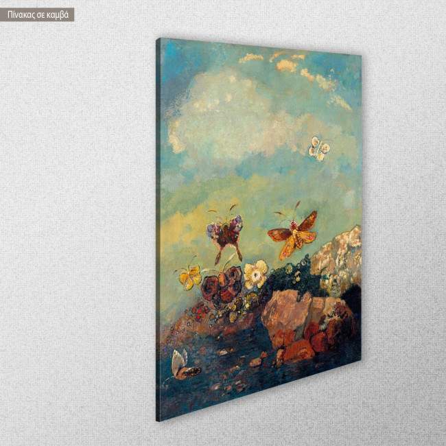 Canvas print Butterflies, Redon Odilon, side