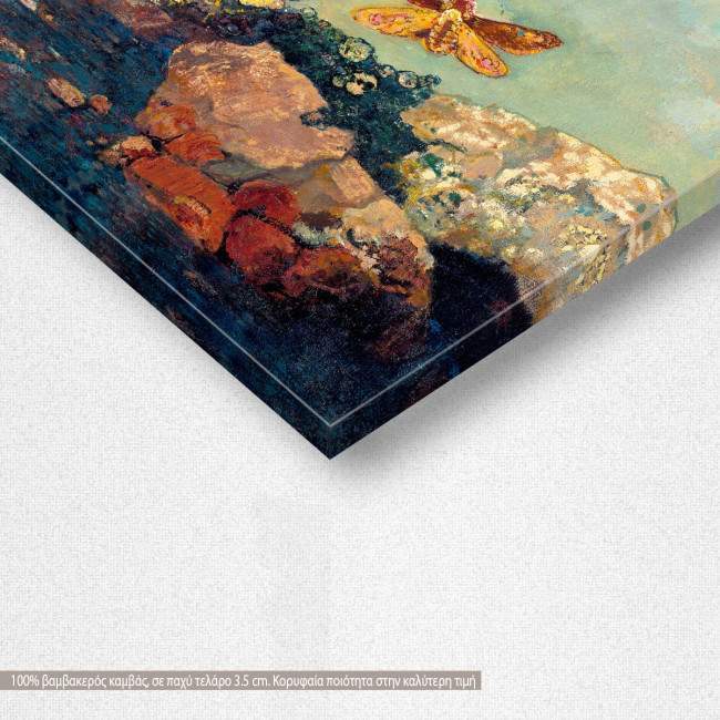 Canvas print Butterflies, Redon Odilon, detail