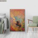 Canvas print Muse on Pegasus, Redon Odilon, Reprint