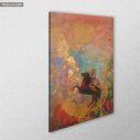 Canvas print Muse on Pegasus, Redon Odilon, Reprint, side