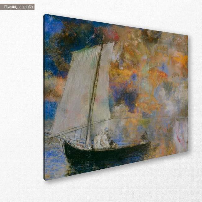 Canvas print Flower clouds, Redon Odilon, side