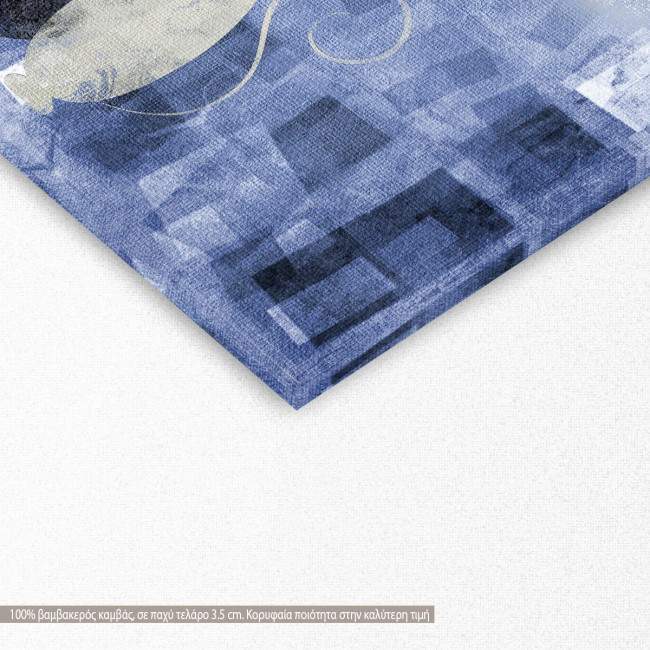 Canvas print The cats blue rectangle, detail