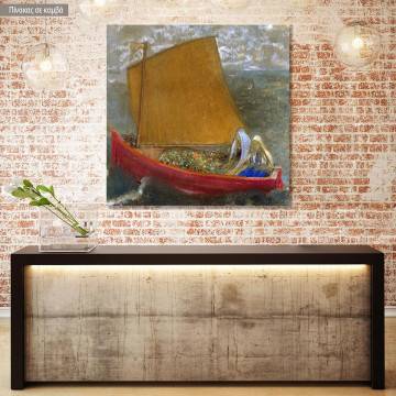 Πίνακας ζωγραφικής The yellow sail, Redon Odilon, αντίγραφο σε καμβά