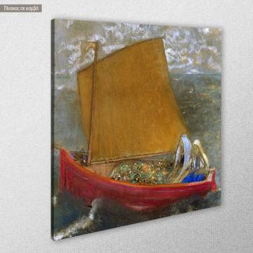 Πίνακας ζωγραφικής The yellow sail, Redon Odilon, αντίγραφο σε καμβά 2