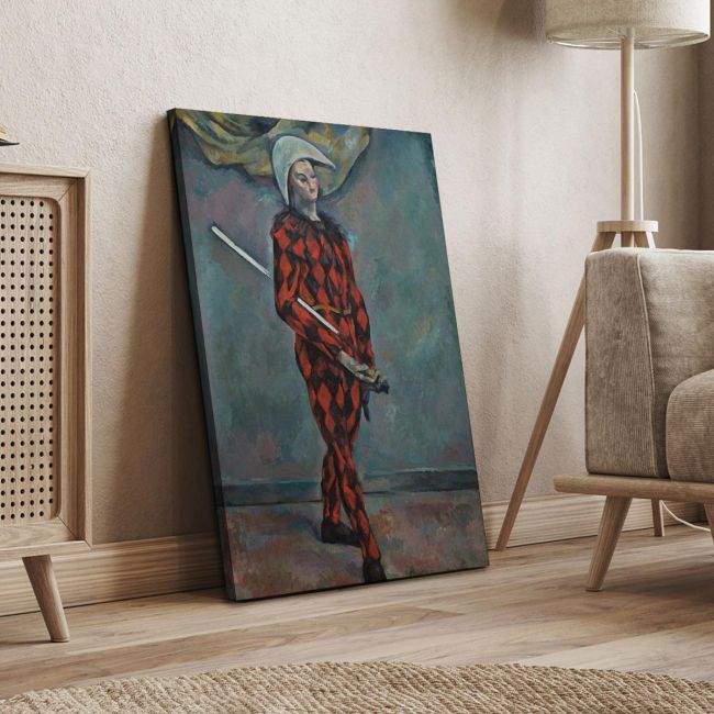 Canvas print Harlequin Cezanne Paul Framed canvas View 4