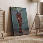 Πίνακας ζωγραφικής Harlequin Cezanne Paul Καμβάς τελαρωμένος Όψη 4