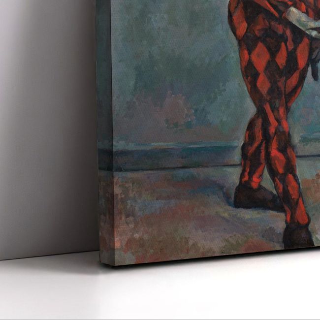 Πίνακας ζωγραφικής Harlequin Cezanne Paul Καμβάς τελαρωμένος Όψη 5