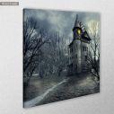 Canvas print Haunted house, side