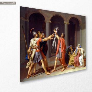 Canvas print Oath of the Horatii, Jacques-Louis David 2
