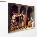 Canvas print Oath of the Horatii, Jacques-Louis David, side