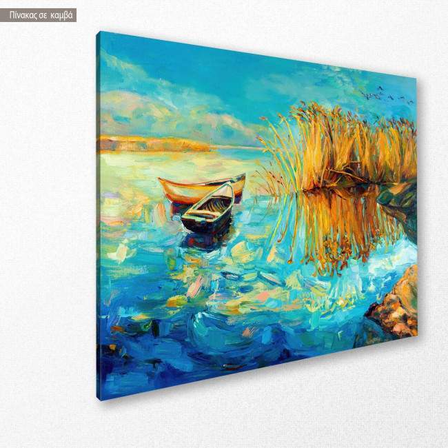Canvas print Lake memories, side