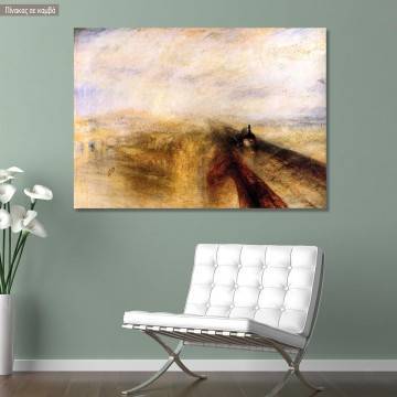 Πίνακας ζωγραφικής The Great western railway, Turner J, αντίγραφο σε καμβά