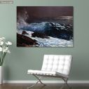 Canvas print Northeaster, Homer W, reproduction