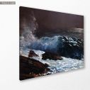 Canvas print Northeaster, Homer W, reproduction, side