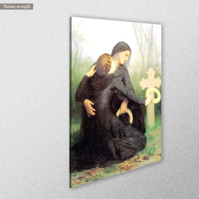 Canvas print All souls day, Bouguereau W. A, side