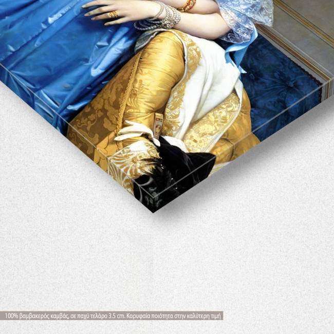Canvas print Princesse Albert de Broglie, Ingres Jean August, detail