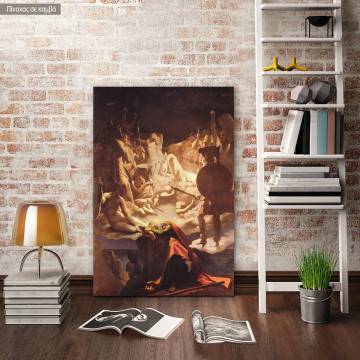 Canvas print The dream of Ossian, Ingres Jean Augus