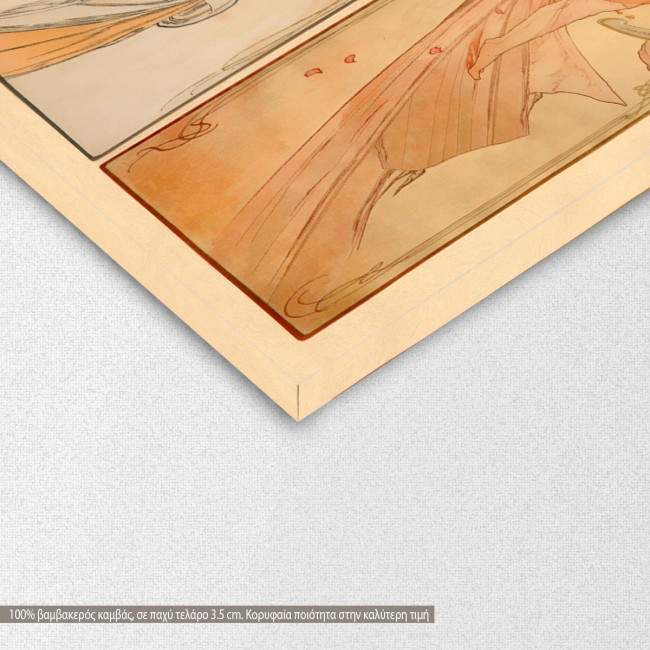 Canvas print The Arts, Mucha A, detail
