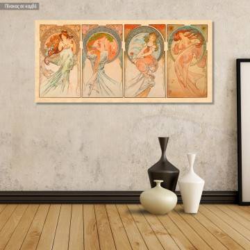 Canvas print The Arts, Mucha A.