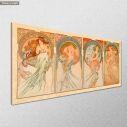 Canvas print The Arts, Mucha A, side