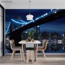 Wallpaper Brooklyn bridge and Manhattan skyline