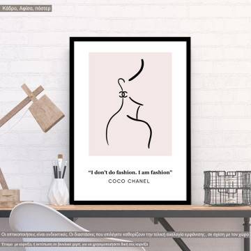 Poster I am fashion COCO CHANEL