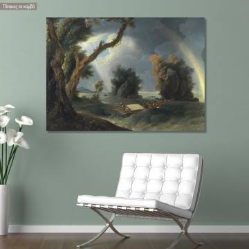 Πίνακας ζωγραφικής Storm on the Ganges, Hodges W, αντίγραφο σε καμβά