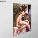 Canvas print Ignudo II, Michelangelo, side
