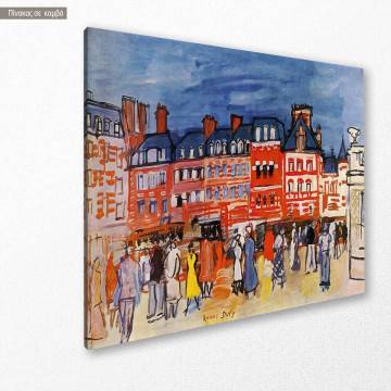Canvas print Houses in Trouville, Dufy R. 2